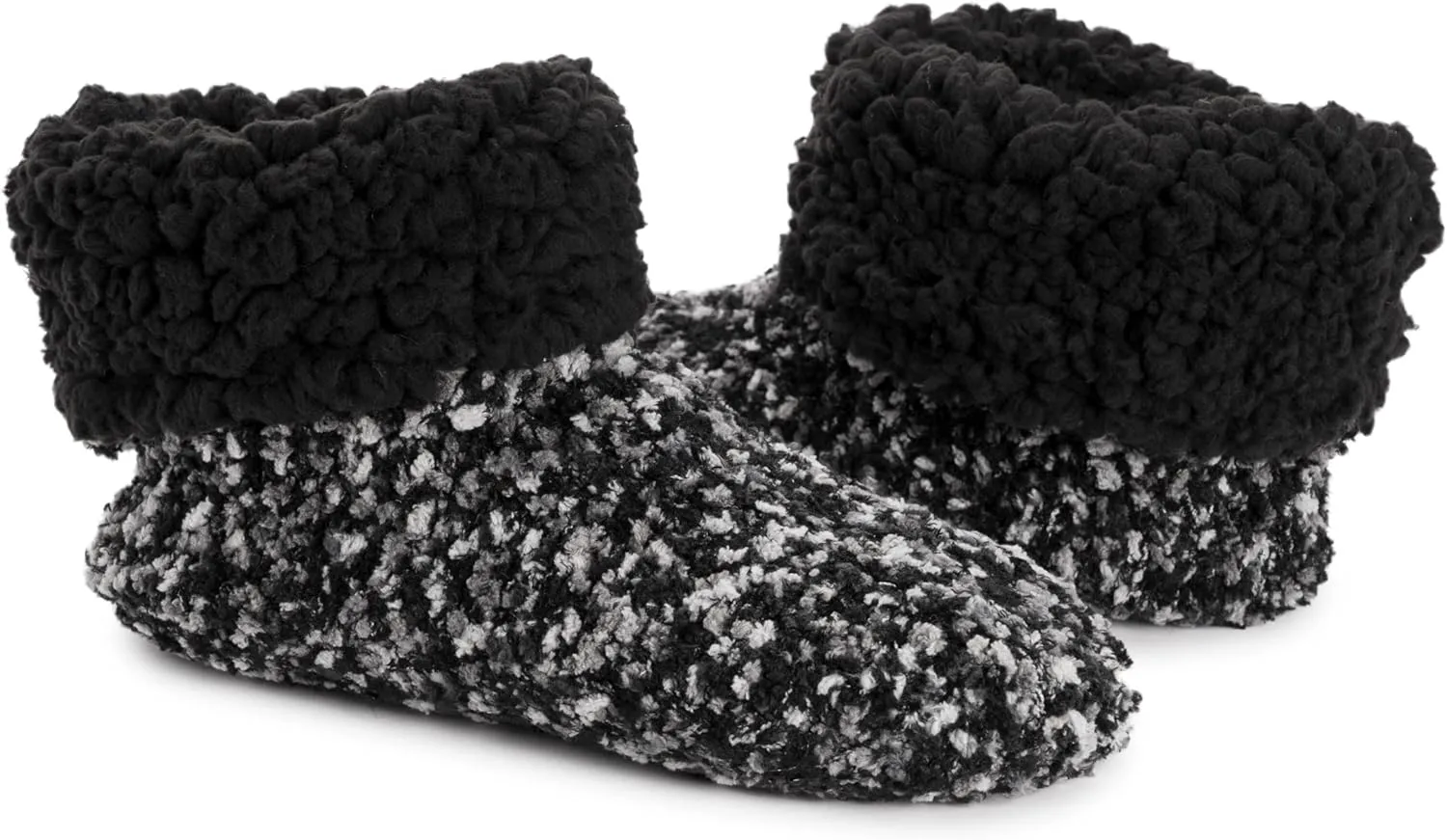 MUK LUKS Women's Popcorn Cuff Bootie Slipper Socks