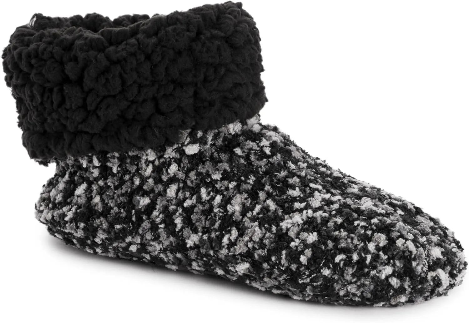 MUK LUKS Women's Popcorn Cuff Bootie Slipper Socks