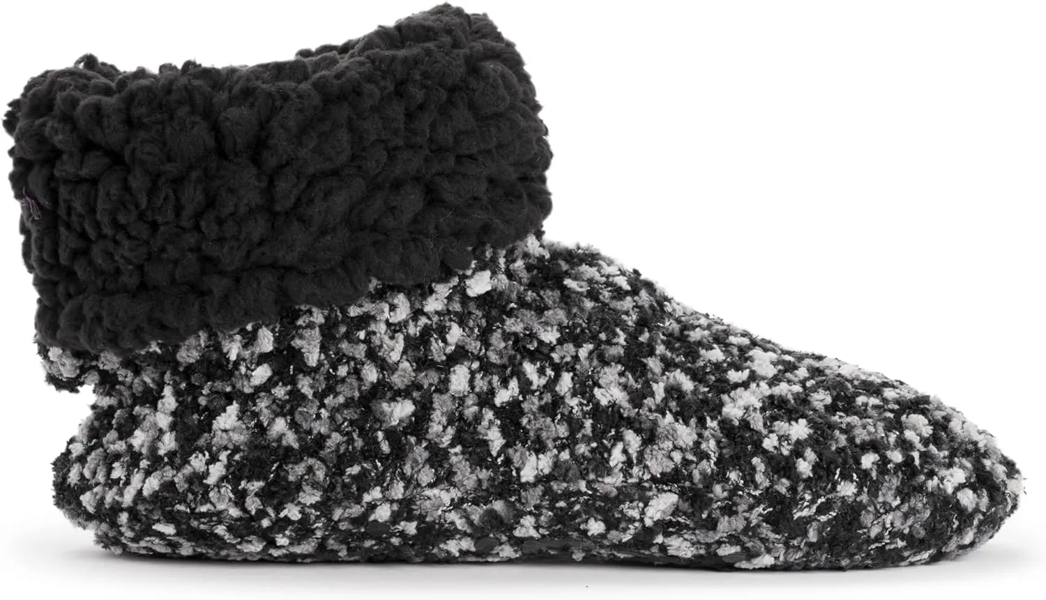 MUK LUKS Women's Popcorn Cuff Bootie Slipper Socks