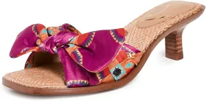 Mule Edelman Responsive Multi On Open Kitten Slip Orange Toe Discount coupons Sam Classic Heel Square Darcie