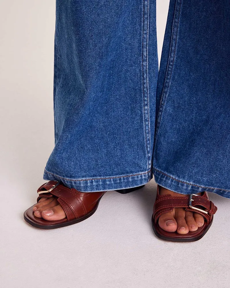 Mules Flor camel
