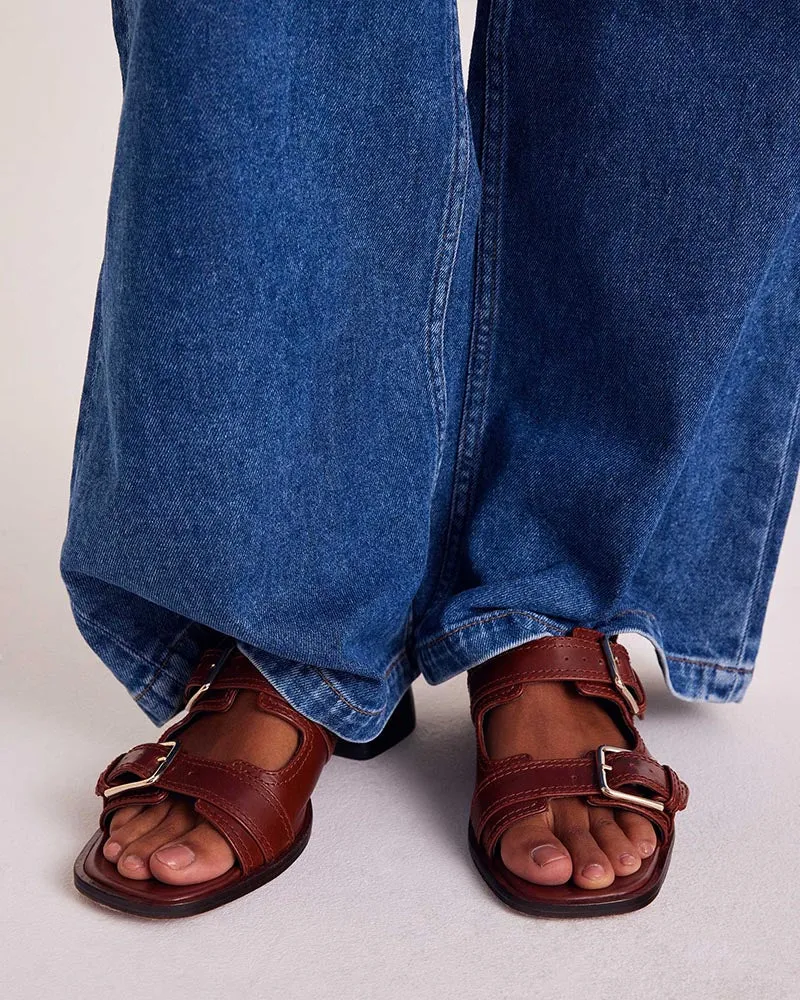 Mules Flor camel