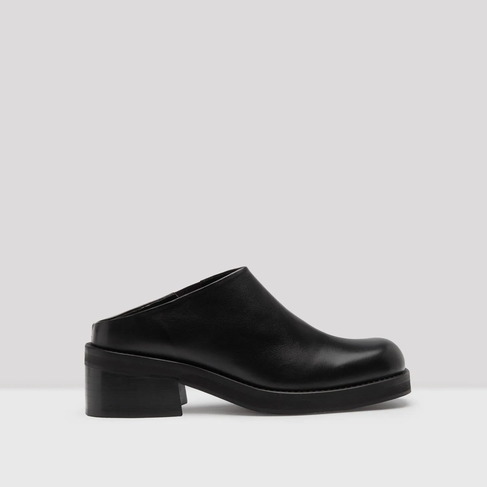 Mules Hilma Black Leather Limited edition range Exclusive collection