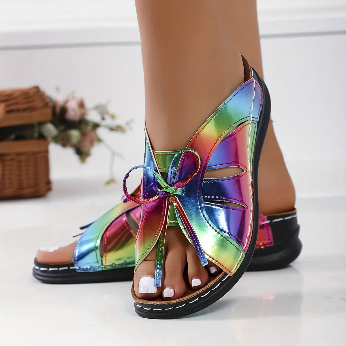 Natalie™ | Soft Sole Flat Sandals