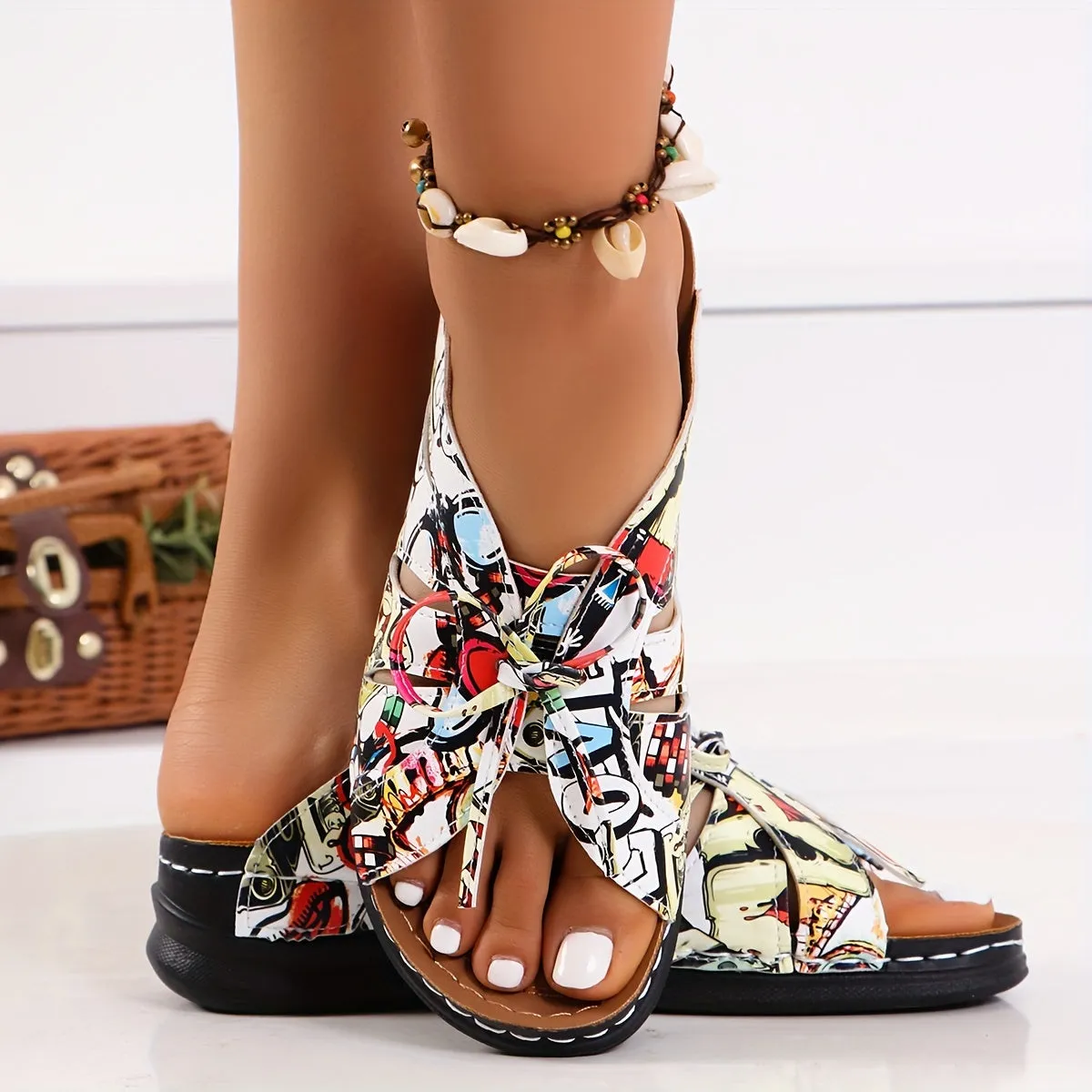Natalie™ | Soft Sole Flat Sandals