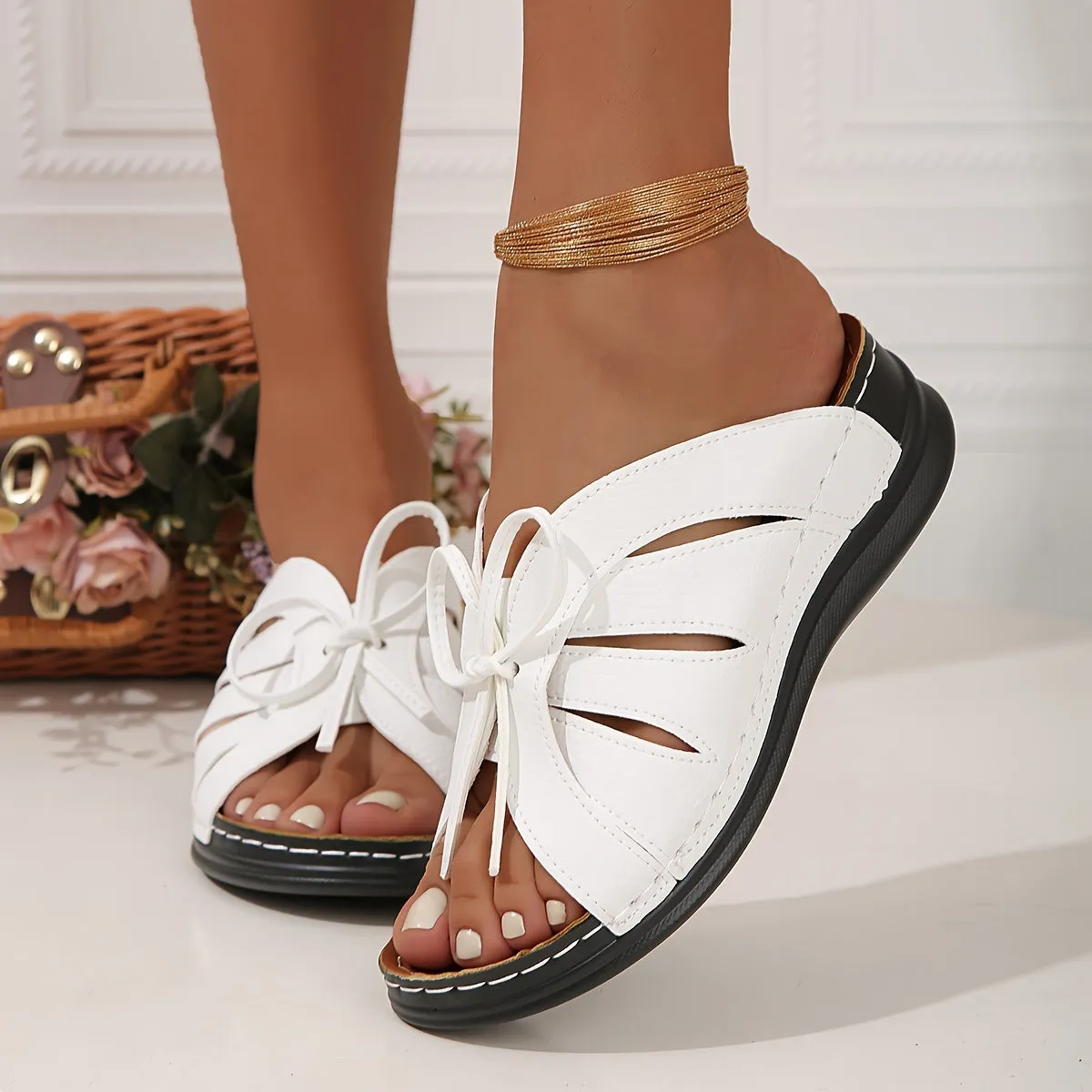 Natalie™ | Soft Sole Flat Sandals