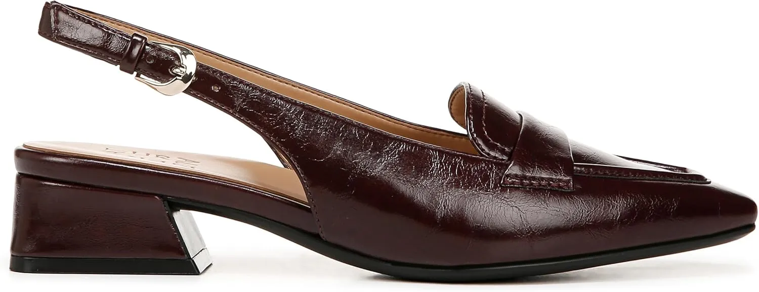 Naturalizer Womens Garner Pointed Toe Low Heel Slingback Dress Shoe