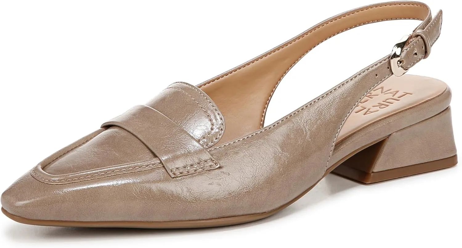 Naturalizer Womens Garner Pointed Toe Low Heel Slingback Dress Shoe