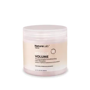NATURELAB. TOKYO Perfect Volume Thickening & Conditioning Hair Masque | Hydrate Hair While Adding Softness & Smoothness | 6.7 Fl Oz