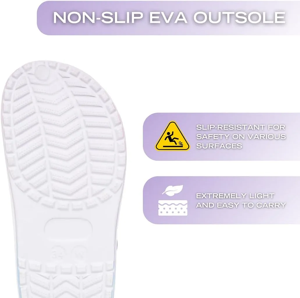 Nautica Kid's Girls Clogs Slip On Platform Slides Garden Shoes Water Sandals Beach Slipper for Children Indoor Outdoor