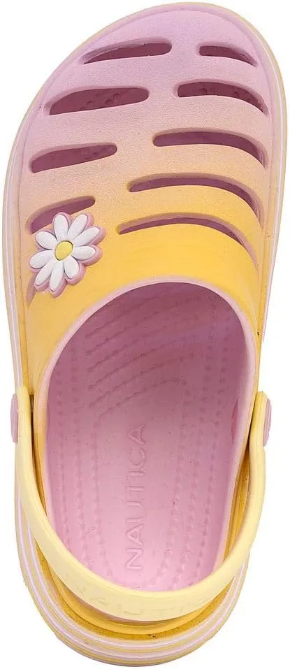 Nautica Kid's Girls Clogs Slip On Platform Slides Garden Shoes Water Sandals Beach Slipper for Children Indoor Outdoor