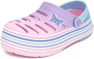 Nautica Kid's Girls Clogs Slip On Platform Slides Garden Shoes Water Sandals Beach Slipper for Children Indoor Outdoor