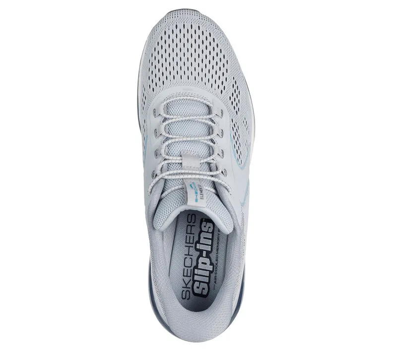 NEW Men's SKECHERS SLIP-INS: SKECH-AIR ELEMENT 2.0 - SAIRO Gray Blue MESH Shoes AUTHENTIC IN BOX