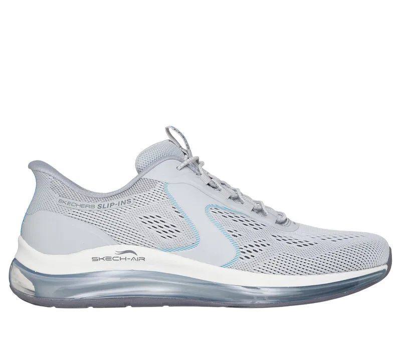 NEW Men's SKECHERS SLIP-INS: SKECH-AIR ELEMENT 2.0 - SAIRO Gray Blue MESH Shoes AUTHENTIC IN BOX