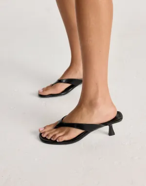 Niesha Heels (Black Shine) - By Billini