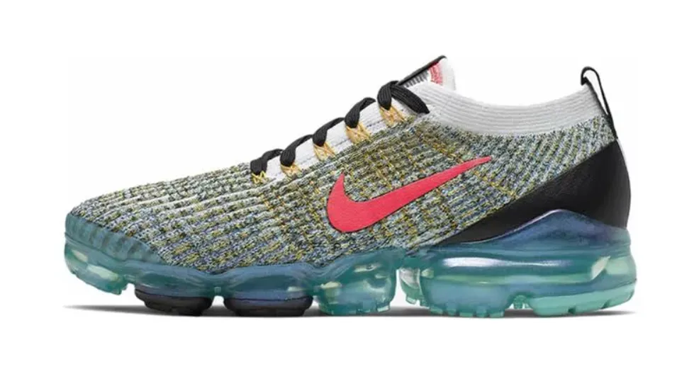 Nike Air VaporMax Flyknit 3 'Turquoise Crimson' Mens Sneakers