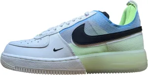Nike Men's Air Force 1 React Sneaker, Sail/Black-Barely Volt, 10 M US
