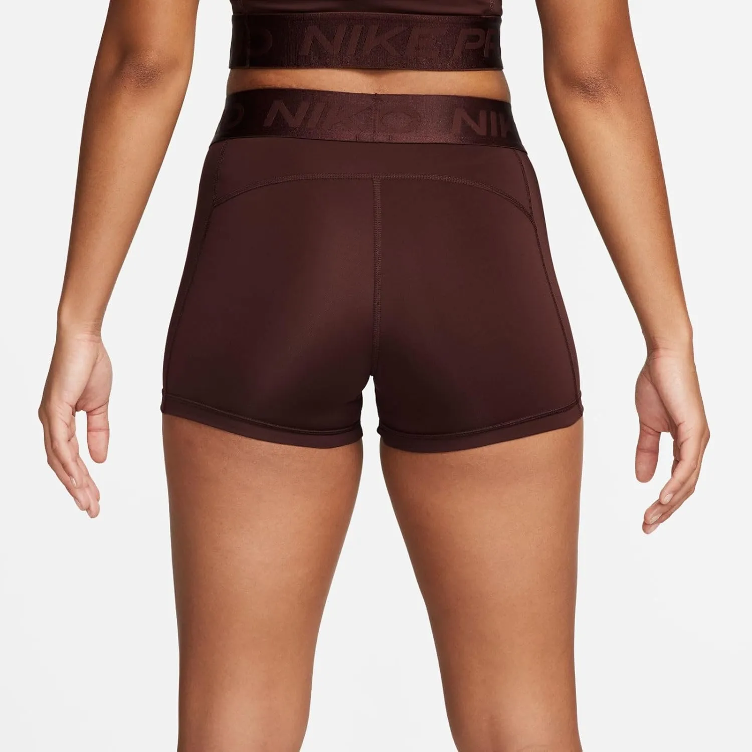 Nike Pro Women's Mid-Rise 3" Shorts (Desert Dust, FQ7935-283)