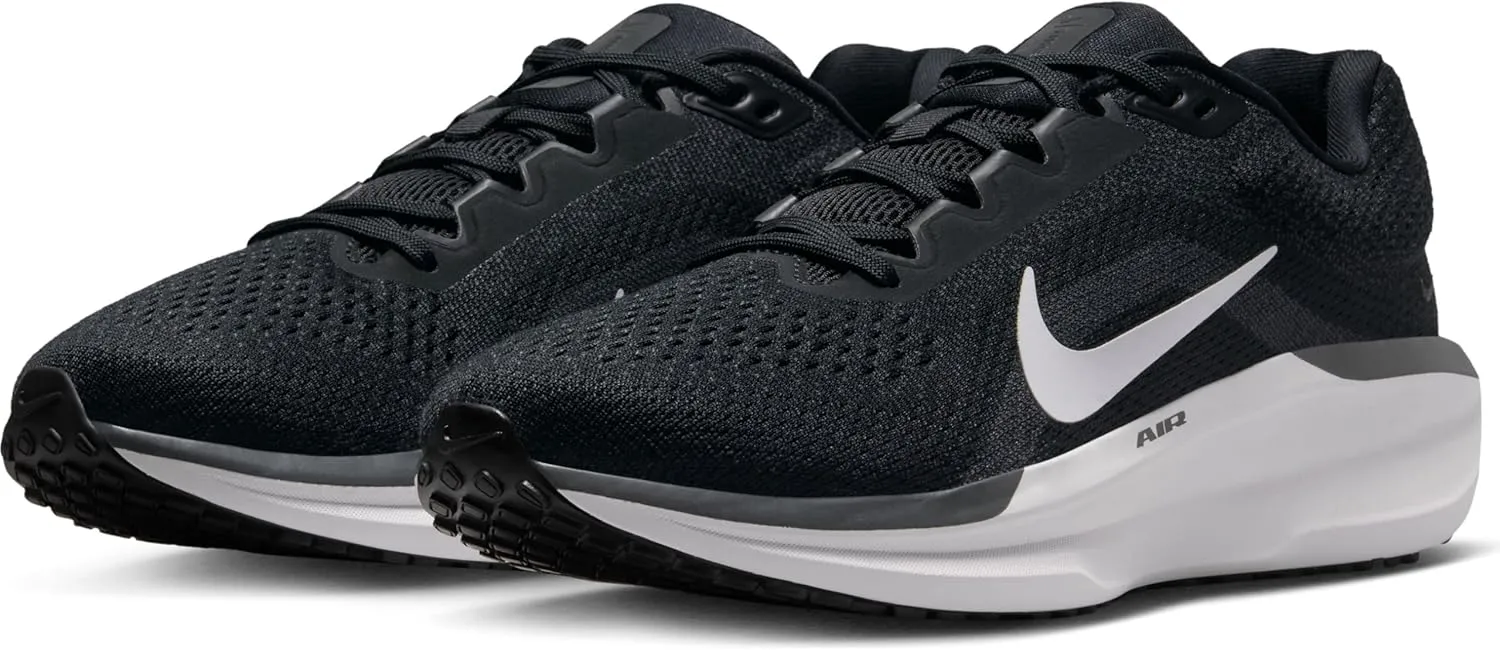 Nike Women's Winflo 11 Road Running Shoes Sneaker, Black/White-Anthracite-Cool Grey, 9.5