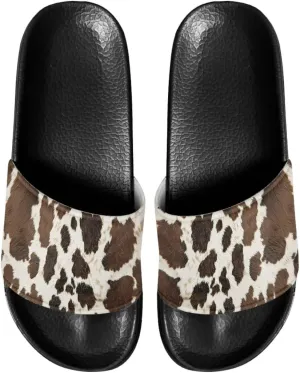 Non Slip Slippers for Women Open Toe Lightweight Soft Thick Sole Slides Sandals Single Band Beach Bathroom Sandals