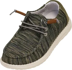 NORTY Unisex Kids Casual Boat Shoes - Slip-On Lace-Up Loafers for Boys and Girls - Lightweight Design