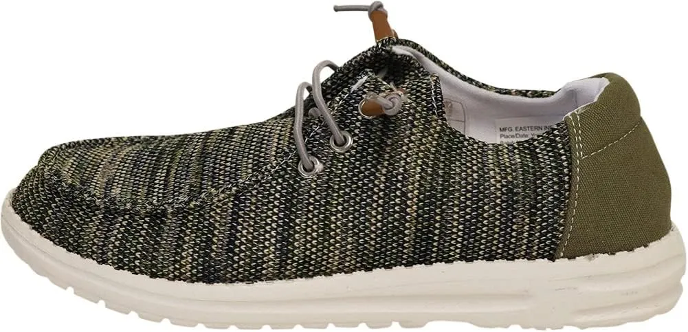 NORTY Unisex Kids Casual Boat Shoes - Slip-On Lace-Up Loafers for Boys and Girls - Lightweight Design