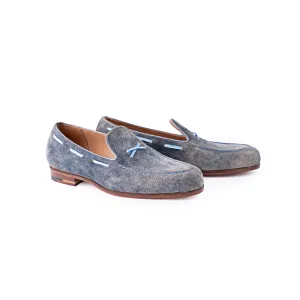 Norwegian Loafer with hand stitched apron and X strap