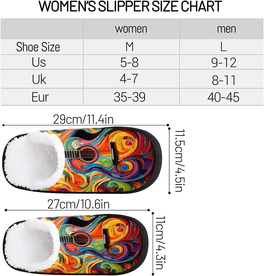 Oil Painting Cello Women's House Slippers Cool Music Slip-on Fuzzy Memory Foam Slippers Anti Skid Indoor Warm Home Shoes