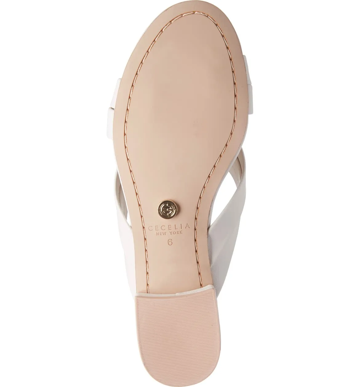 On White Embellished Mule New Sandal Special discount Cecelia York Slip Slide Paradise Alabaster Refined