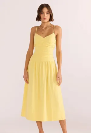 Ophelia Ruched Midi Dress