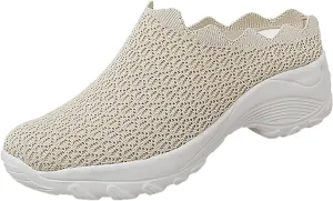 Orthopedic Platform Loafers Women's Lightweight Mule Sneakers Summer Flats Comfort Walking Shoes Closed Toe Loafer