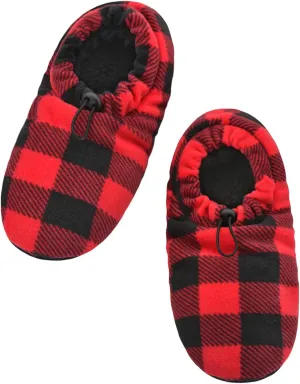 Panda Bros Mens Slipper Socks With Non Skid Bottoms, Warm Slipper Socks With Grippers For Men, Fuzzy House Slippers