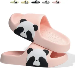 Panda Cartoon Slippers - Cute Panda Slides for Women & Men, Indoor/Outdoor Multipurpose Slippers, Open Toe, Couches, Summer & Bathroom Shower Use
