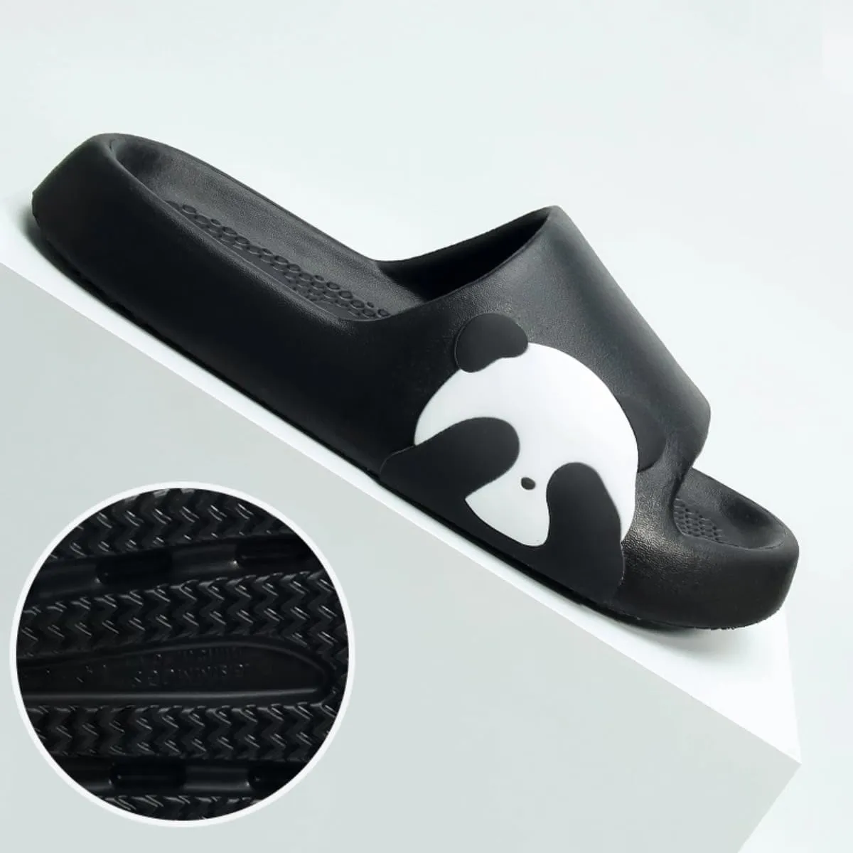 Panda Cartoon Slippers - Cute Panda Slides for Women & Men, Indoor/Outdoor Multipurpose Slippers, Open Toe, Couches, Summer & Bathroom Shower Use