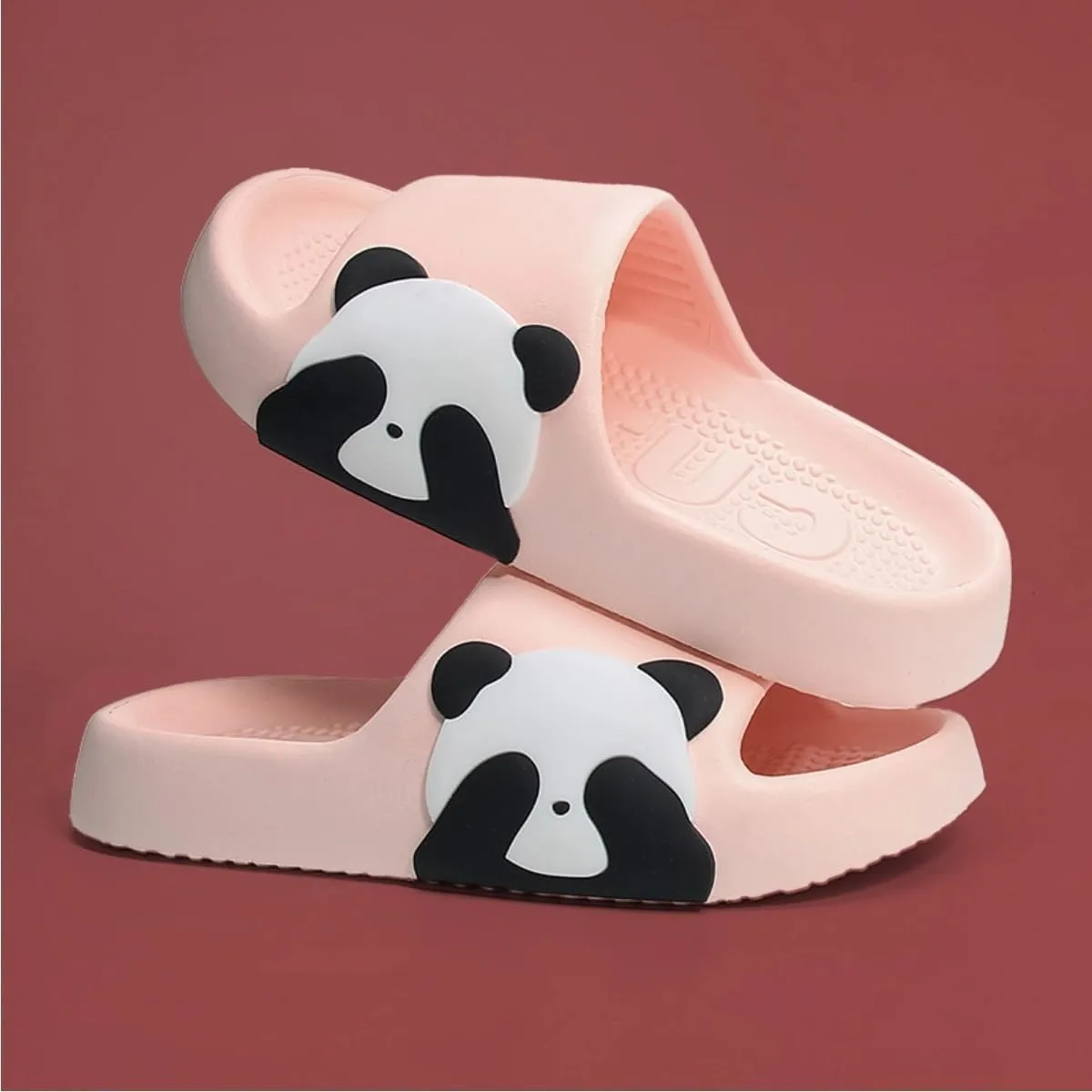 Panda Cartoon Slippers - Cute Panda Slides for Women & Men, Indoor/Outdoor Multipurpose Slippers, Open Toe, Couches, Summer & Bathroom Shower Use