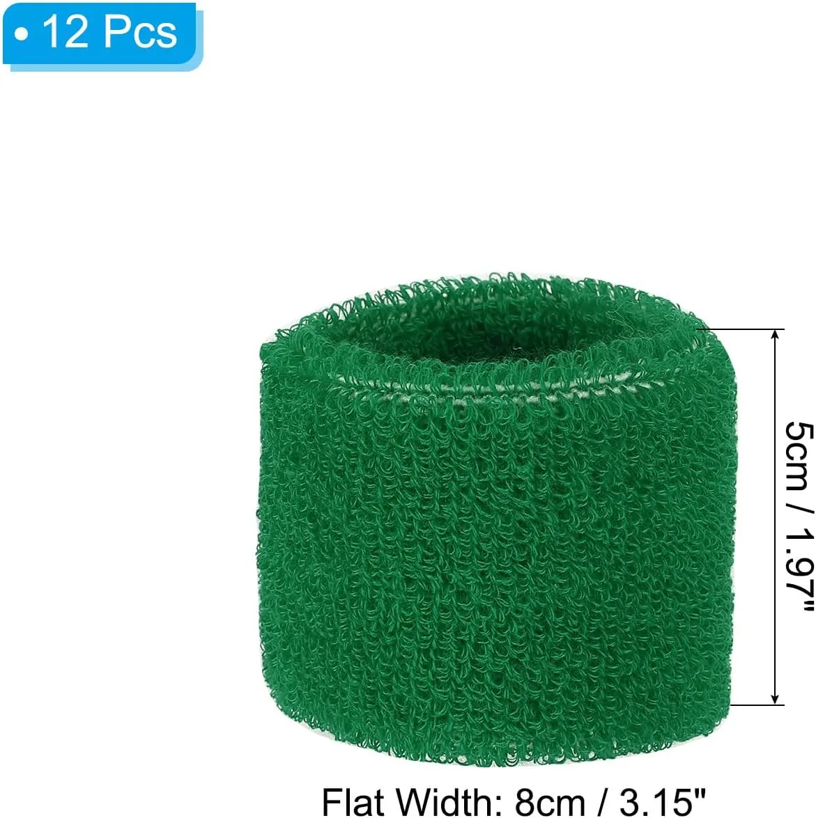 PATIKIL Sports Wristbands Cotton Terry Cloth Absorbent Sweatband for Tennis Basketball Working Out Athletic