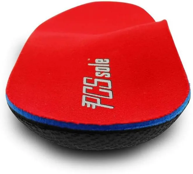 PCSsole Orthotic Arch Support Shoe Inserts Insoles for Flat Feet,Feet Pain,Plantar Fasciitis,Insoles for Men and Women Red