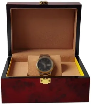 Pear Flower Wood Flap Square Jewelry Gift Storage Box Packaging Box Watch Box