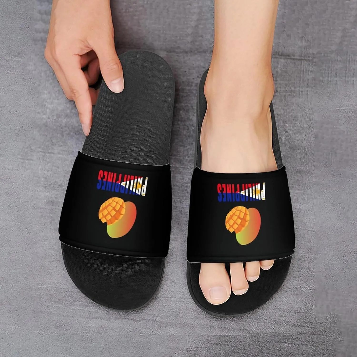 Philippines Mango Filipino Slippers Indoor Outdoor Unisex House Slipper Shower Slippers Non-Slip Open Toe Shoes