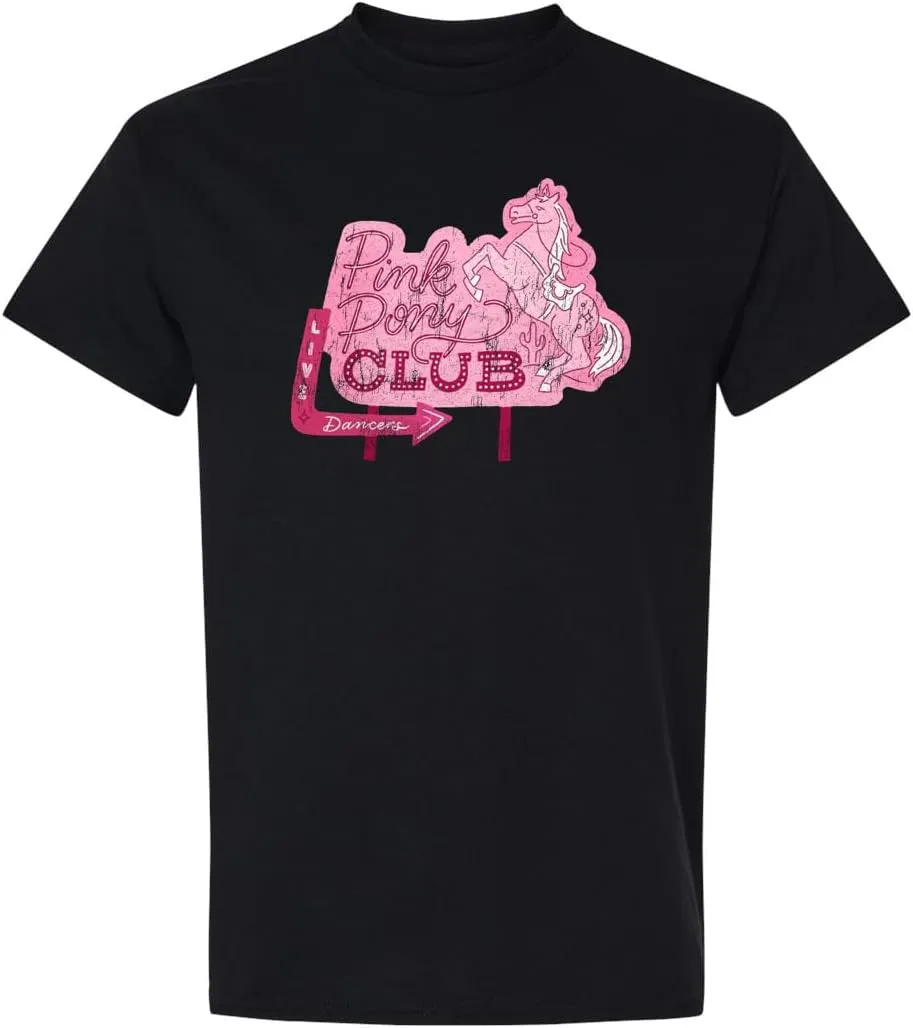 Pink Pony Club Sign T-Shirt | Trendy Cute Hot Graphic Pop Girly Concert Festival | Premium Tee Shirt