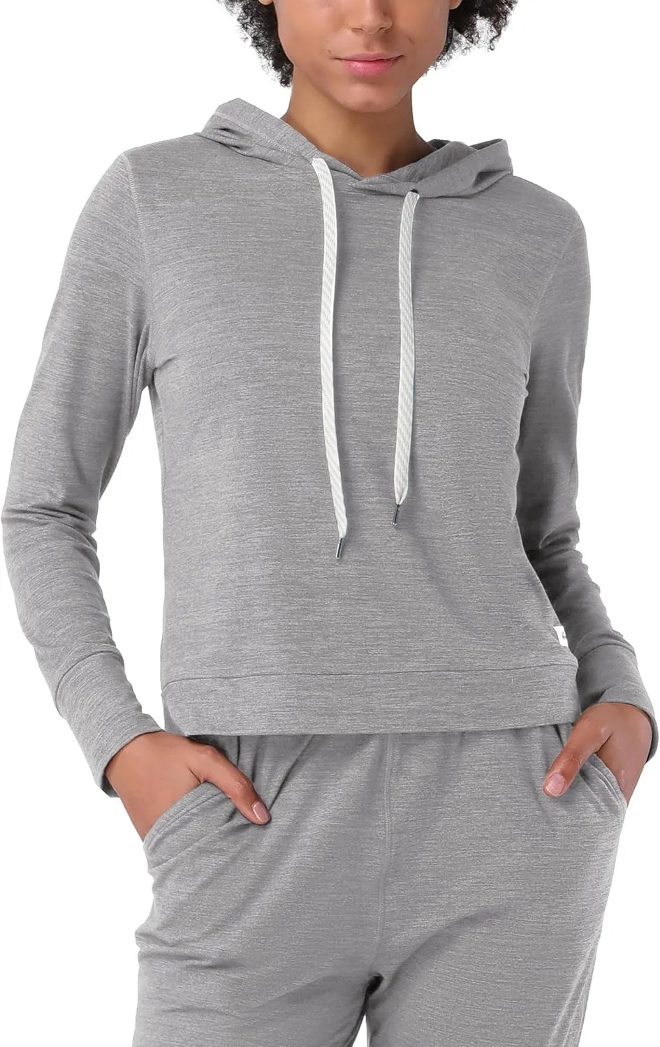 Pioneer Camp Women's Lightweight Hoodies Pullover Thin Soft Gym Hooded Sweatshirt Workout Athletic Running Yoga Casual Tops