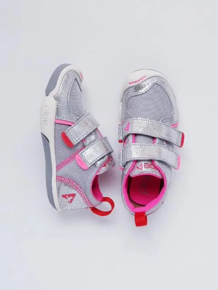 Plae Girl's Metallic Silver Sneakers
