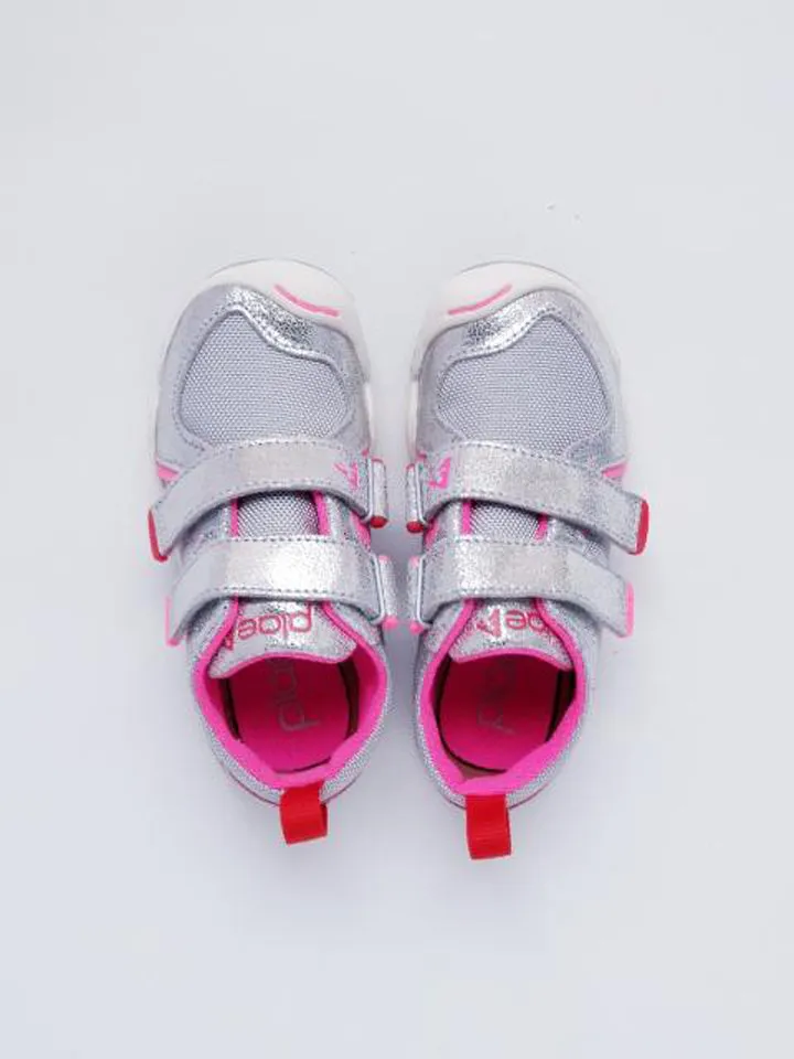 Plae Girl's Metallic Silver Sneakers