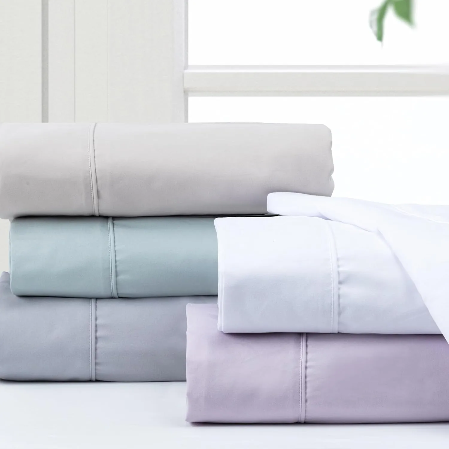 Pointehaven Bedding Queen Bed Sheet Set- 4 Pieces Bedding- 100% Polyester Microfiber- Super Soft Easy Care Bed Linen Set - Breathable, Deep Pockets, Extra Soft (Queen Floral Vine)