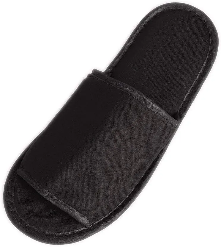 Portable Travel Slipper Spa Hotel Open Toe Sandals Non Disposable Foldable Shoes Guest Indoor House Room Business Trip Party Washable Footwear with Bags