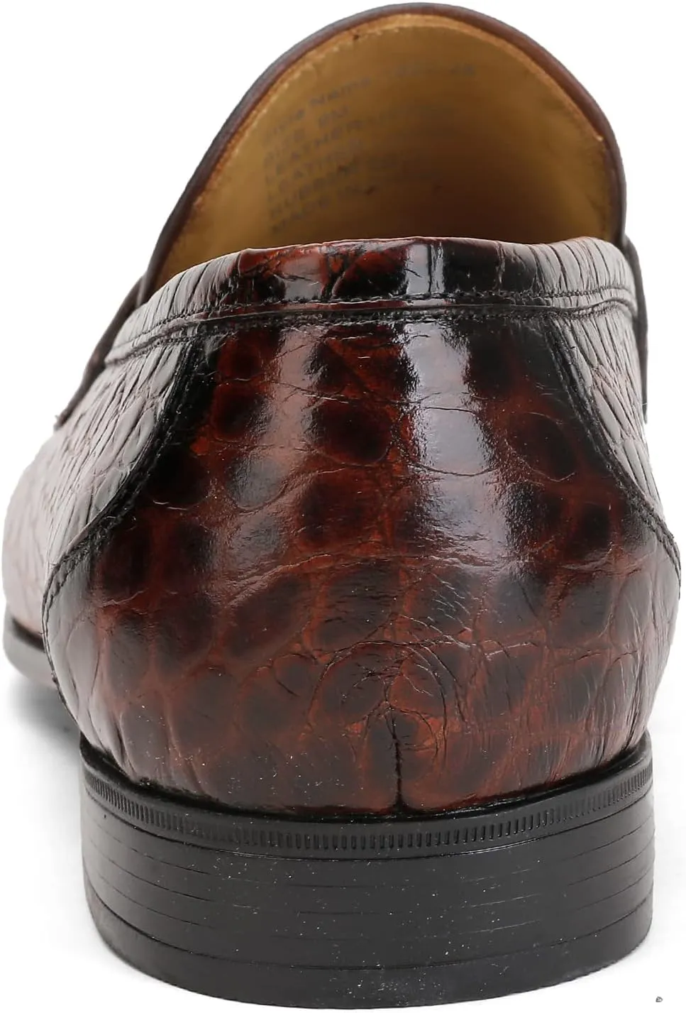 Premium Dress Shoes for Men, Classic Alligator Printed Business Leather Dress Slip on Loafer Shoes for Mens