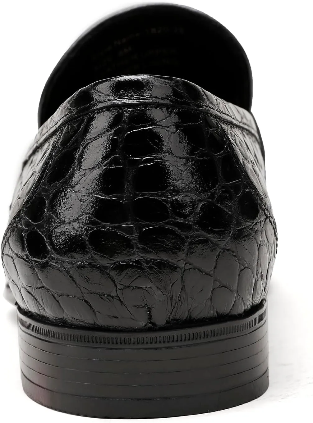 Premium Dress Shoes for Men, Classic Alligator Printed Business Leather Dress Slip on Loafer Shoes for Mens