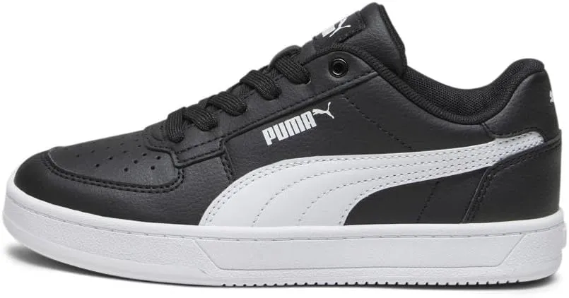 PUMA Caven Sneaker, Black White, 7 US Unisex Big Kid