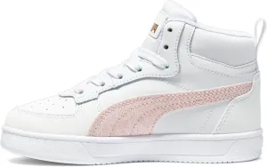 PUMA Caven Sneaker, White-Peach Smoothie-Gold, 1.5 US Unisex Little Kid