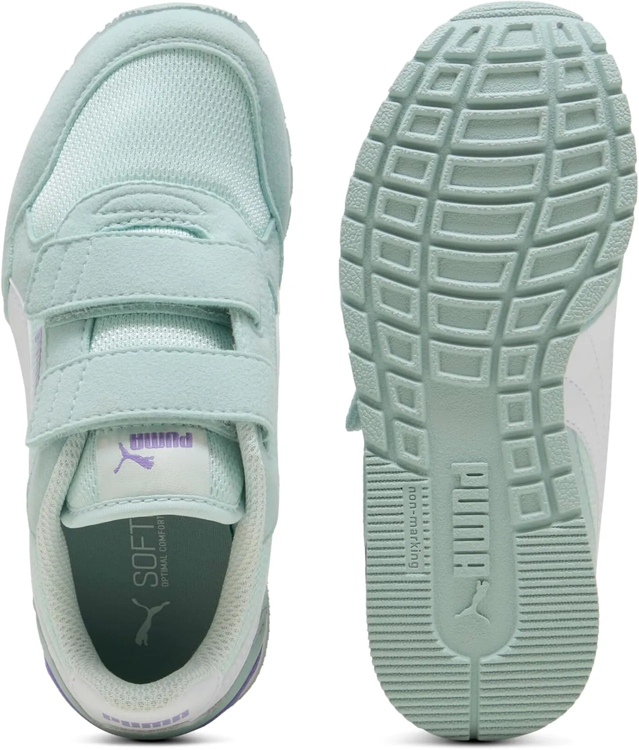 PUMA Unisex-Child St Runner Hook and Loop Sneaker